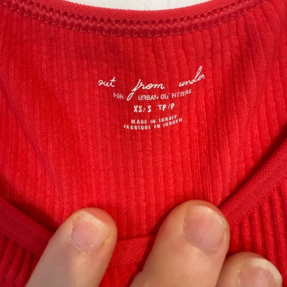 Urban Outfitters out from under Vibrant Red Crop Top - Picture 2 of 3